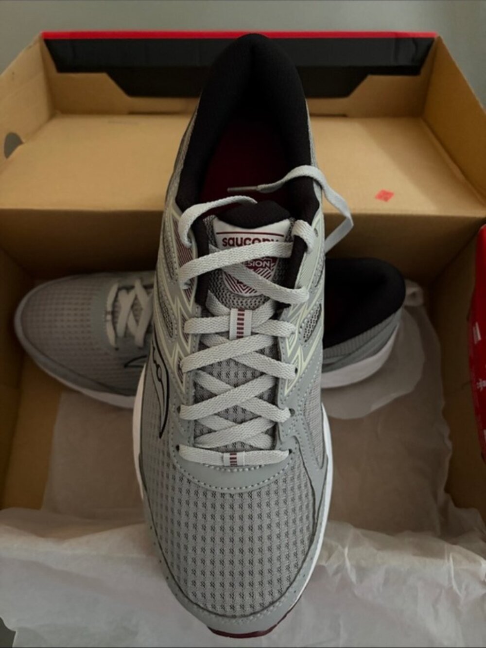 Saucony Cohesion 13 Men's Running ShoesSneakers Gray Size 11 - Picture 4 of 8